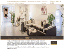 Tablet Screenshot of hotel-wettenberg.de